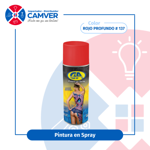 Pintura en Spray 400 ml C&A – Rojo Profundo