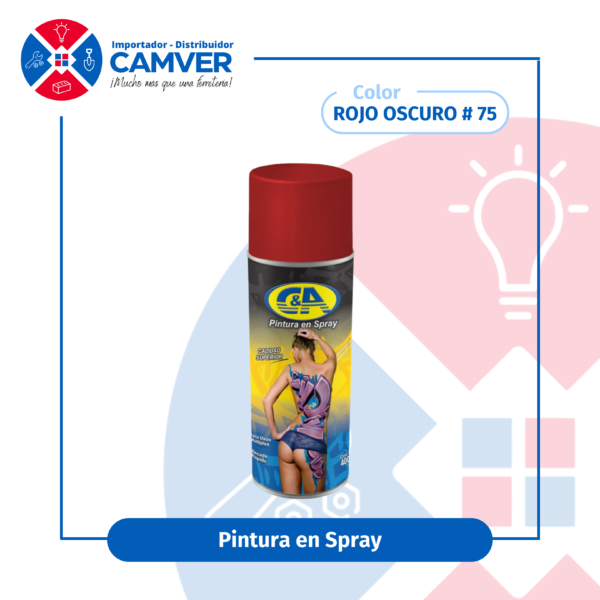 Pintura en Spray 400 ml C&A – Rojo Oscuro