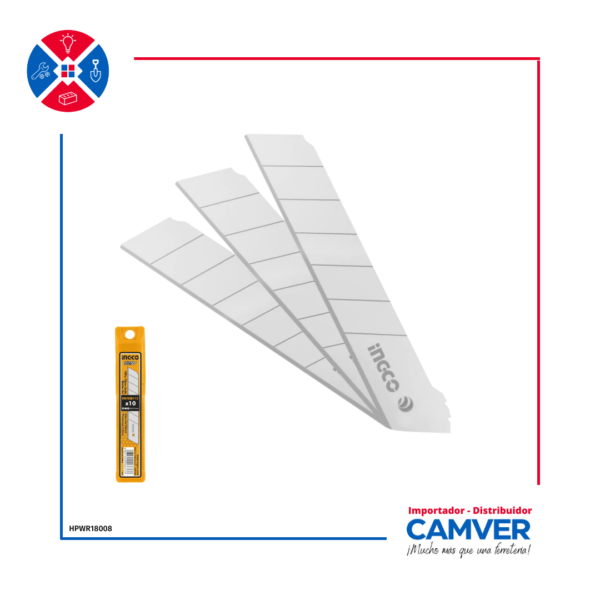 Hoja de Repuesto para Cutter 18x100mm – Ingco