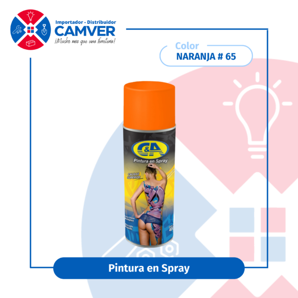 Pintura en Spray 400 ml C&A – Naranja