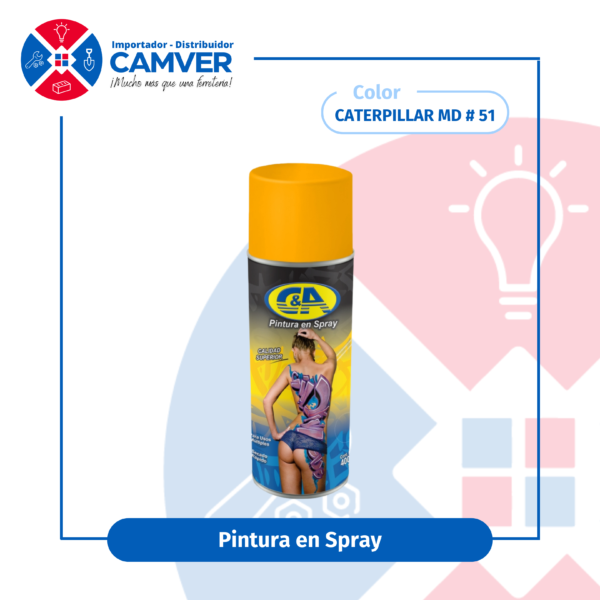 Pintura en Spray 400 ml C&A – Caterpillar MD