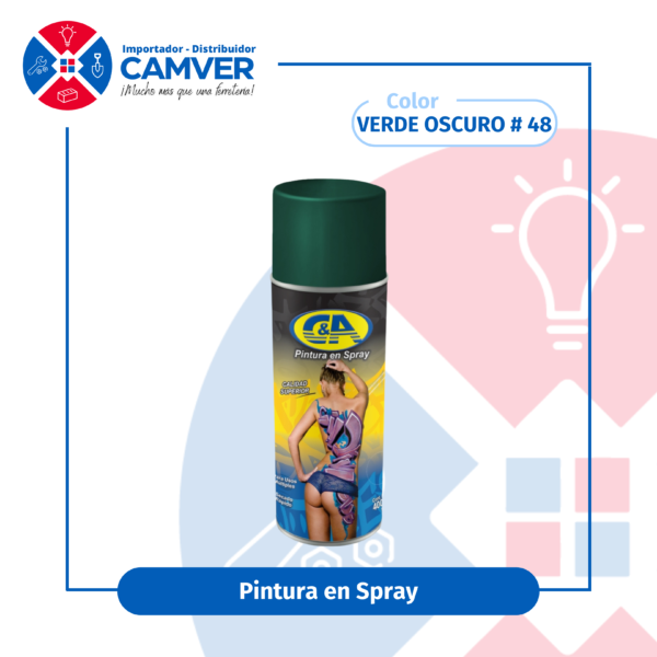 Pintura en Spray 400 ml C&A – Verde Oscuro