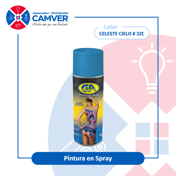 Pintura en Spray 400 ml C&A – Celeste Cielo