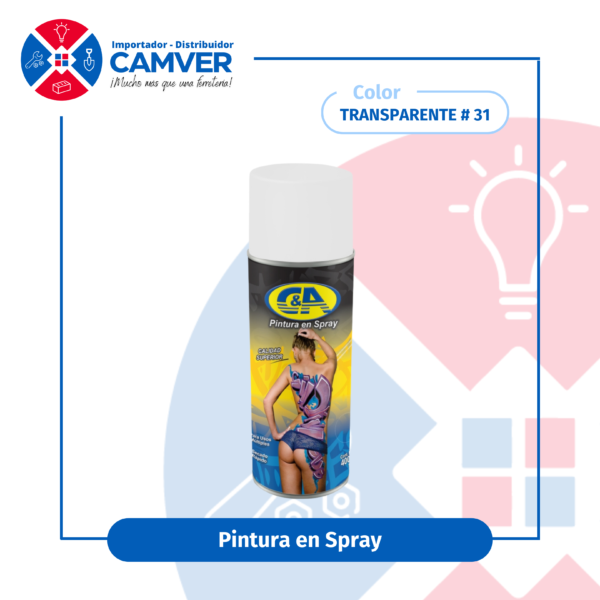 Pintura en Spray 400 ml C&A – Laca Transparente