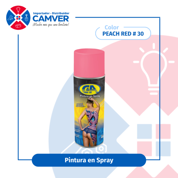 Pintura en Spray 400 ml C&A – Peach Red