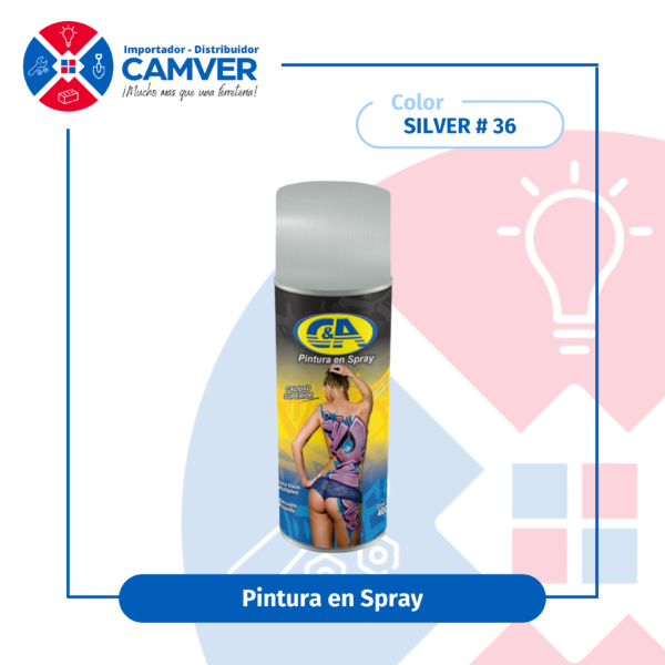 Pintura en Spray 400 ml C&A – Silver