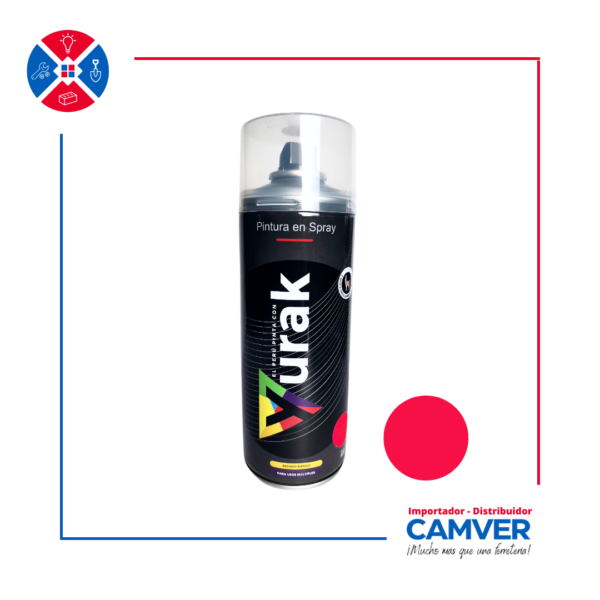 Pintura en Spray Fluorescente de 400ml Yurak – Rosado