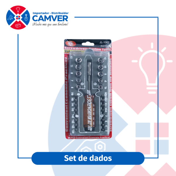 Set de dados y bits 27 piezas