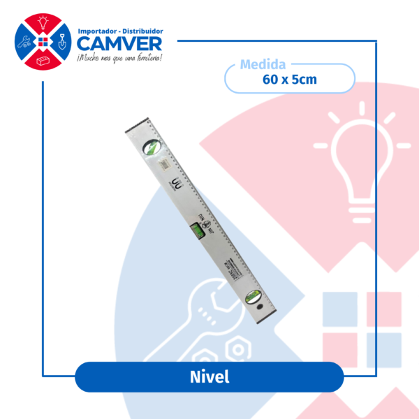 Nivel de aluminio magnético 60cm