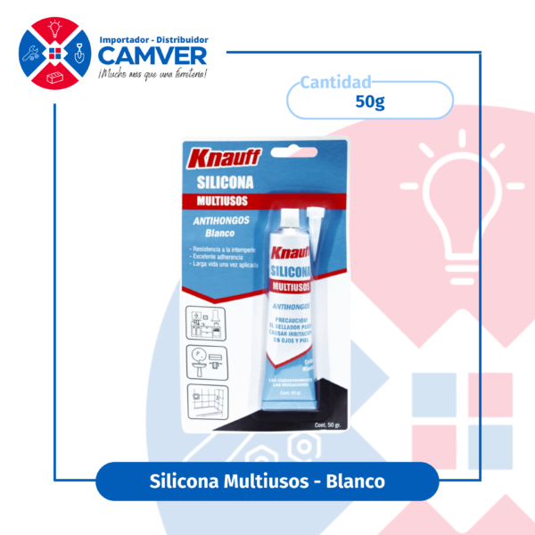 Silicona multiuso antihongos 50gr – Knauff