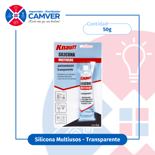 Silicona multiuso antihongos 50gr – Knauff