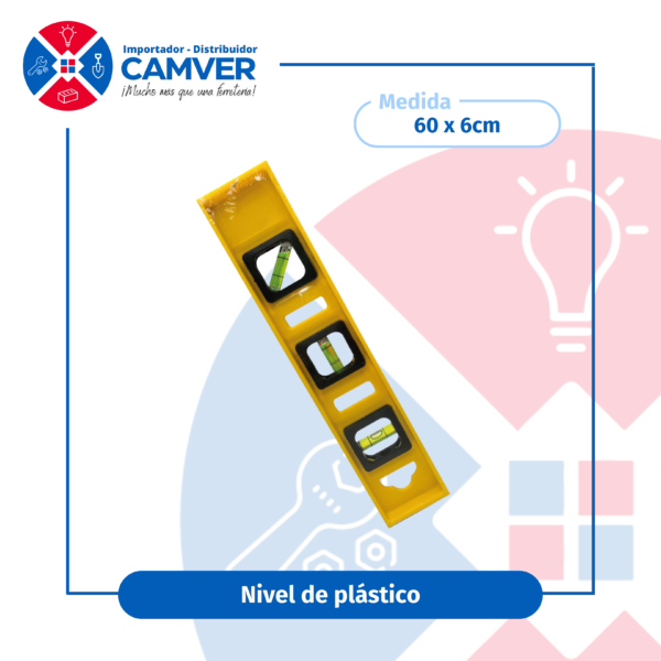 Nivel de plástico amarillo 60cm